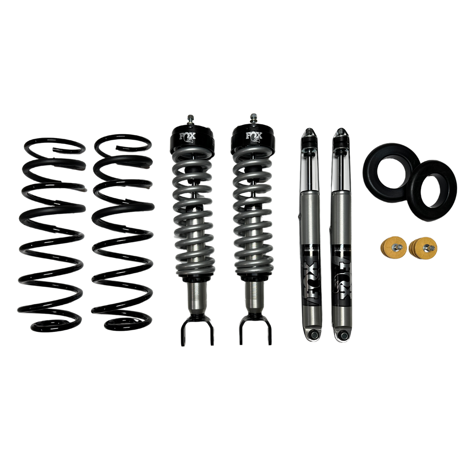 Fox 2.0 Conversion Kit for Ram 1500 DT 5th Gen Rebel/Off-Road Package (2019+) With JBA Upper Control Arms