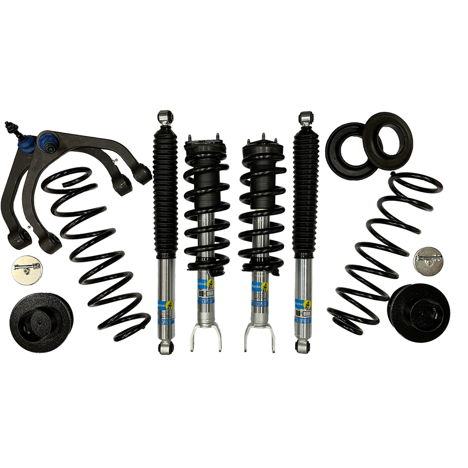 Bilstein 5100 3" Lift & Conversion Kit Combo for Ram 1500 (2013-2018, 2019-2020 Classic 5-bolt wheel only) With Rough Country Upper Control Arms